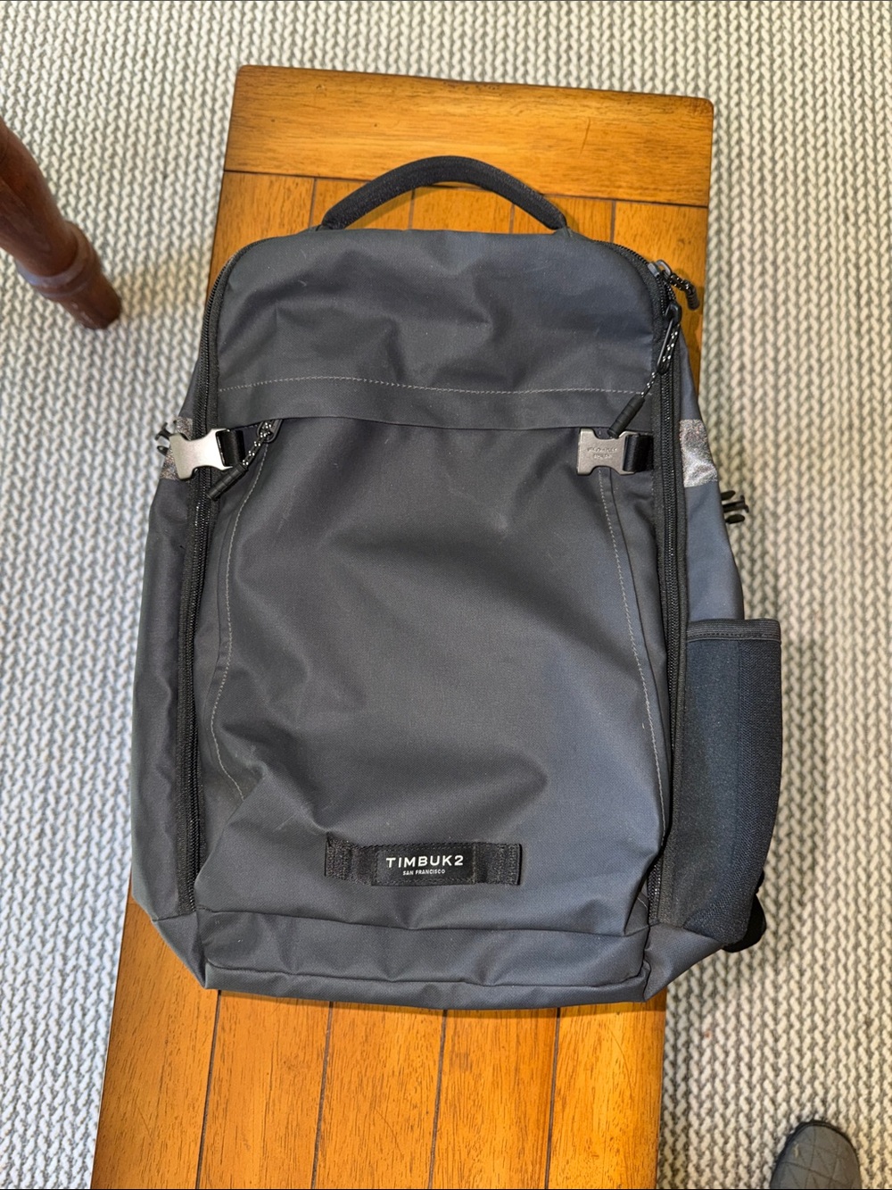 Timbuk2 Charcoal Gray Backpack with Black Accents